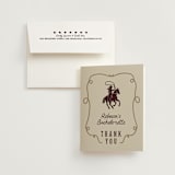 "Giddy up, Y'all!" - Bachelorette Party Thank You Cards in Champagne by Sherley Ferreira - Card with Envelope