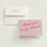 "Sip and Sway" - Bachelorette Party Thank You Cards in Peony by Jennifer Elizabeth Johnson - Card with Envelope