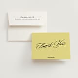 "Cocktails and Convos" - Bachelorette Party Thank You Cards in Butter by Inkblot Design - Card with Envelope