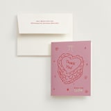 "Dancing Queen" - Bachelorette Party Thank You Cards in Pretty in Pink by Helena Vitto - Card with Envelope