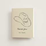 "Lariat" - Bachelorette Party Thank You Cards in Sand by Jelena Vuletic - Front