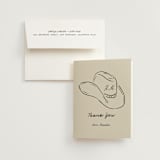 "Lariat" - Bachelorette Party Thank You Cards in Sand by Jelena Vuletic - Card with Envelope