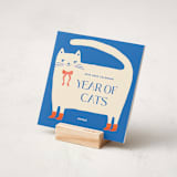 "Year of Cats: 2026 Minted Desk Calendar" - Desk Calendars in Whimsical by Multiple Artists - Cover
