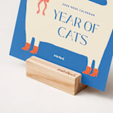 "Year of Cats: 2026 Minted Desk Calendar" - Desk Calendars in Whimsical by Multiple Artists - Detail