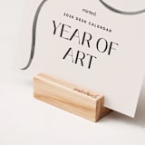 "Year of Art: 2026 Minted Desk Calendar" - Desk Calendars in Festive by Multiple Artists - Detail