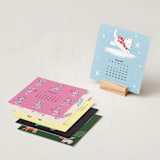 "Year of Dogs: 2026 Minted Desk Calendar" - Desk Calendars in Bright by Multiple Artists - Layout