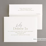 "Brooklyn" - Engagement Party Thank You Cards in Olive by Kristie Kern - FREE Recipient Addressing