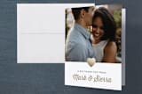 "Big Love" - Engagement Party Thank You Cards in Golden by Sara Hicks Malone - Front