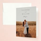 "Beloved" - Engagement Party Thank You Cards in Ink by Nicoletta Savod - Front