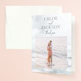 "Perspective" - Engagement Party Thank You Cards in Fog by Nicoletta Savod - Front