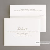"Gilded Frame" - Engagement Party Thank You Cards in Champagne by Cass Loh - FREE Recipient Addressing