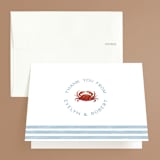 "Two If By Sea" - Engagement Party Thank You Cards in Wave by Olivia Raufman - Front