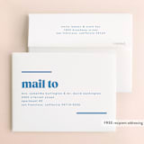 "News" - Engagement Party Thank You Cards in Cerulean by Kristie Kern - FREE Recipient Addressing