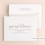 "Boho Swashes" - Engagement Party Thank You Cards in Almond by Heather Schertzer - FREE Recipient Addressing