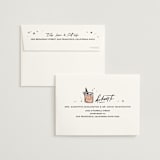 "cheers to a happy couple" - Engagement Party Thank You Cards in Creme by Anastasia Makarova - FREE Recipient Addressing