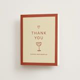 "Bottles of Love" - Engagement Party Thank You Cards in Rust by Ani Somi - Front