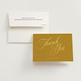 "Bloom" - Engagement Party Thank You Cards in Island Citrus by Morgan Kendall - Card with Envelope