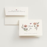 "Wildly in Love" - Engagement Party Thank You Cards in Carnation by Itsy Belle Studio - Card with Envelope