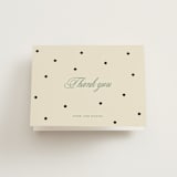"Polka dot" - Engagement Party Thank You Cards in Off White by Studio Suku - Front