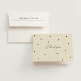 "Polka dot" - Engagement Party Thank You Cards in Off White by Studio Suku - Card with Envelope