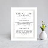 "Gilded Frame" - Gloss-Press® Direction Cards in Snow by Stacey Meacham - Front