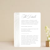 "Lined" - Gloss-Press® Direction Cards in Cloud by Erin Deegan - Front