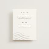 "Palm Vibes" - Gloss-Press® Direction Cards in Porcelain by Pixel and Hank - Front