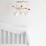 "Swan Mobile" - Hanging Mobile in white by Nivas Collection