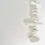 "totem 2" - Hanging Mobile in white by tina johnson