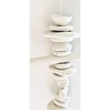 "totem3" - Hanging Mobile in white by tina johnson