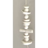 "totem 4" - Hanging Mobile in white by tina johnson
