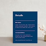 "Vogue" - Direction Cards in Navy by Genna Blackburn - Front