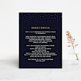 "Magical Day" - Direction Cards in Navy by katrina gem - Front