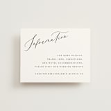 "Beautifully Scripted" - Direction Cards in Pearl by Hooray Creative - Front
