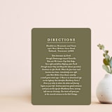 "Wedding Fields" - Direction Cards in Fern by Chris Griffith - Front