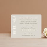 "oval" - Direction Cards in Natural by Leah Bisch - Front