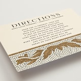 "Floral mosaic" - Direction Cards in Sand by GeekInk Design - Detail
