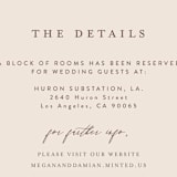 "Delicate monogram" - Direction Cards in Blush by Lucrecia Caporale - Detail