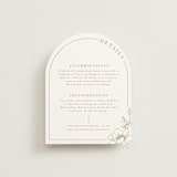 "Floral Ampersand Monogram" - Direction Cards in Toffee by Amanda Day - Front