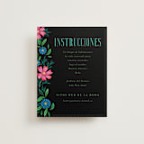 "Embroidery" - Direction Cards in Noche by Jackie Crawford - Front