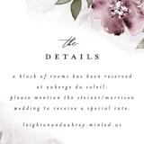 "Fancifully" - Direction Cards in Dust Mauve by Everett Paper Goods - Detail