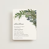 "Side Swept" - Direction Cards in Navy by Susan Moyal - Front