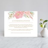 "Floral Vignette" - Direction Cards in Brass by Kristen Smith - Front