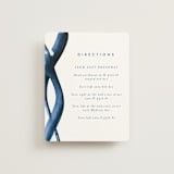 "Wedded Watercolor" - Direction Cards in Ocean by Mary Gaspar - Front