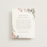 "Wesleyan Hill" - Direction Cards in Wildflower by Jennifer Wick - Front