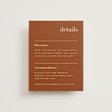 "Mod Initials" - Direction Cards in Rust by Genna Blackburn - Front