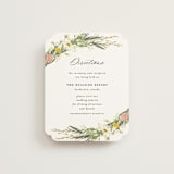 "Organic Florals" - Direction Cards in Blush by Susan Moyal - Front