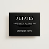 "Modern Classic Names" - Direction Cards in Onyx by Emily Betts - Front