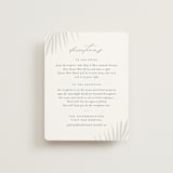 "Faded Palm" - Direction Cards in Mist by Lauren Chism - Front