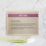 "Wedding Vinyl" - Direction Cards in Purple Jelly by Dawn Jasper - Front